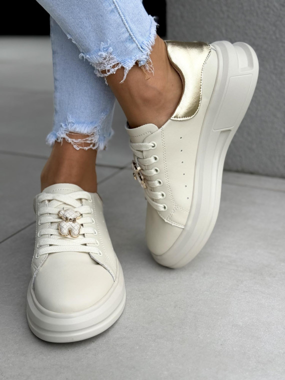 Sneakersy damskie ze skóry naturalnej