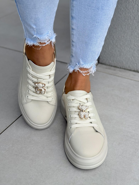 Sneakersy damskie ze skóry naturalnej