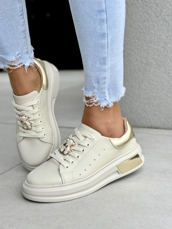 Sneakersy damskie ze skóry naturalnej