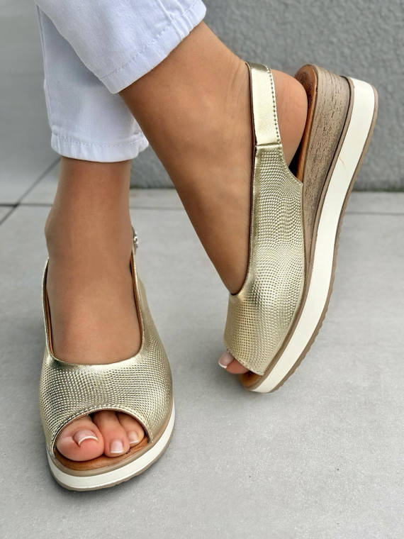 Mega wygodne sandałki damskie ze skóry naturalnej