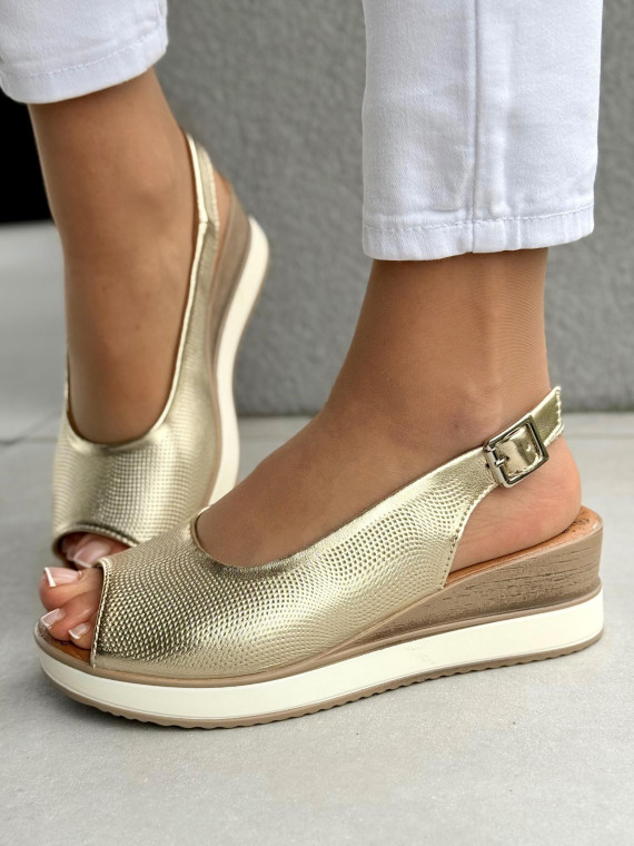 Mega wygodne sandałki damskie ze skóry naturalnej