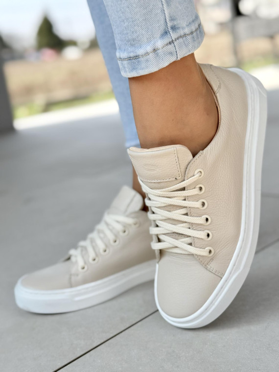 Trampki damskie OLEKSY ze skóry naturalnej Polskiej produkcji