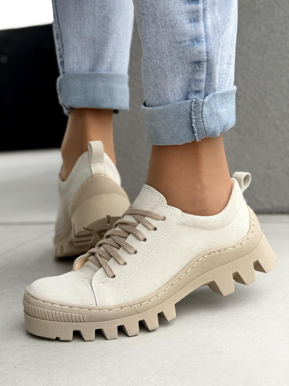 Modne trapery damskie OLEKSY ze skóry naturalnej Polskiej produkcji