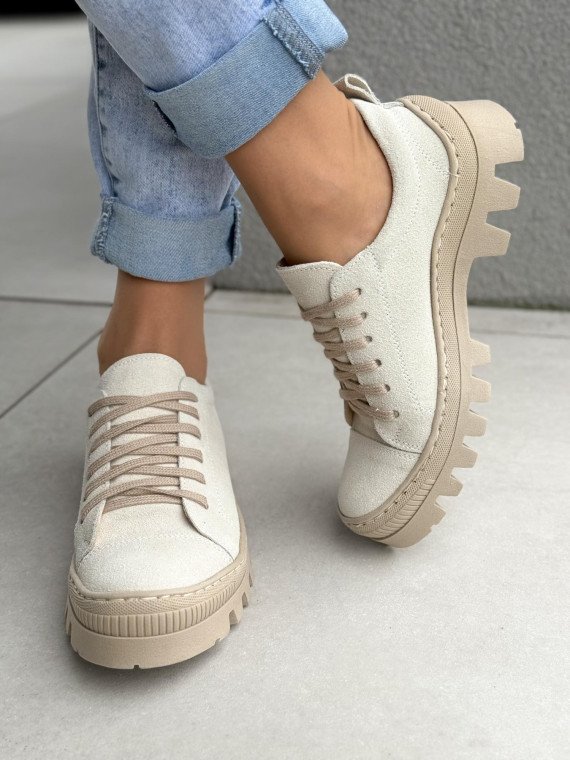 Modne trapery damskie OLEKSY ze skóry naturalnej Polskiej produkcji