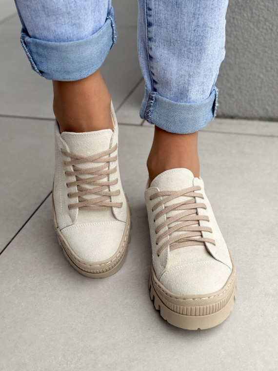 Modne trapery damskie OLEKSY ze skóry naturalnej Polskiej produkcji