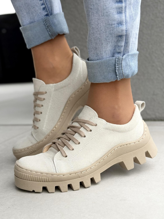 Modne trapery damskie OLEKSY ze skóry naturalnej Polskiej produkcji