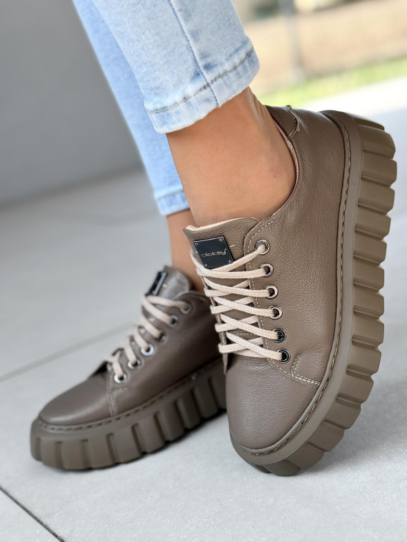 Sneakers ze skóry naturalnej OLEKSY Polskiej produkcji