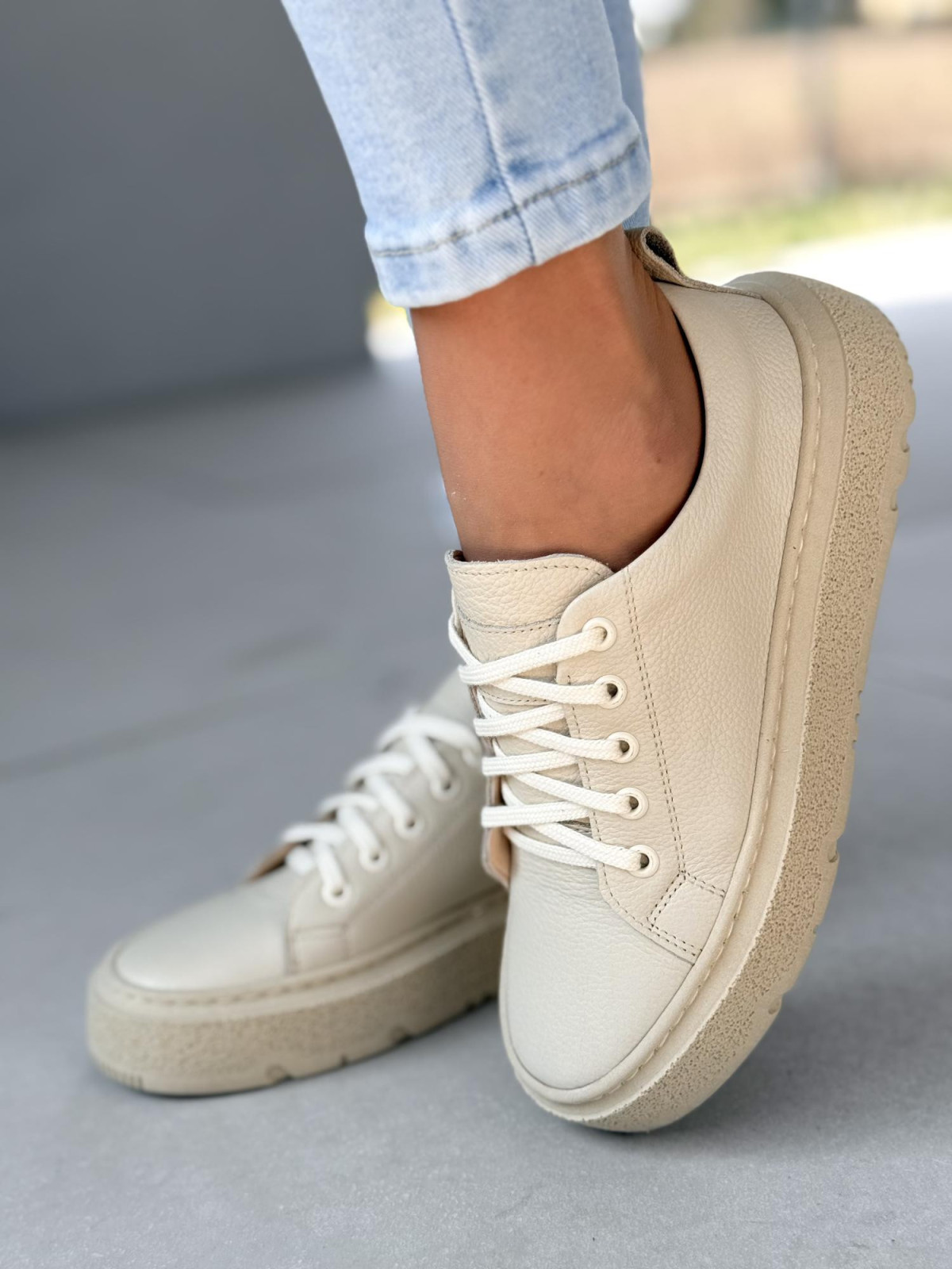 Sneakers ze skóry naturalnej OLEKSY Polskiej produkcji