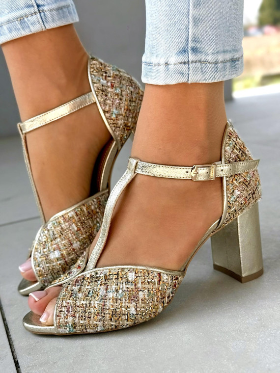 Sandałki damskie OLEKSY ze skóry naturalnej Polskiej produkcji