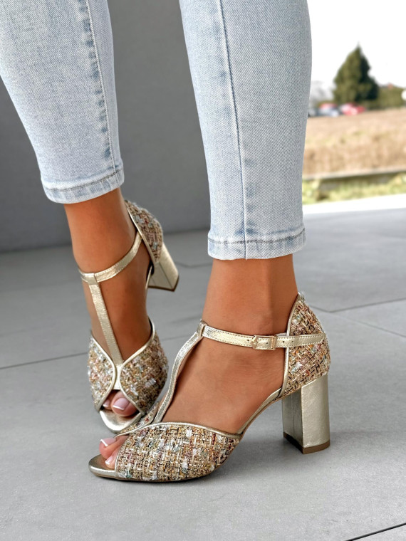 Sandałki damskie OLEKSY ze skóry naturalnej Polskiej produkcji