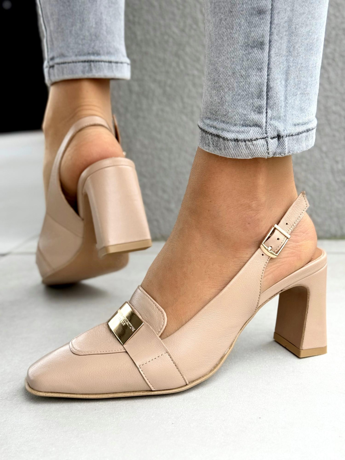 Sandałki damskie OLEKSY ze skóry naturalnej Polskiej produkcji