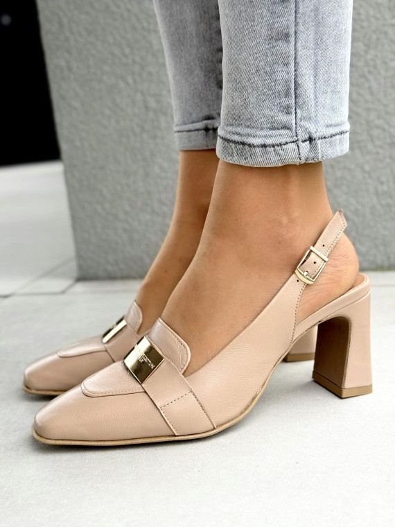 Sandałki damskie OLEKSY ze skóry naturalnej Polskiej produkcji