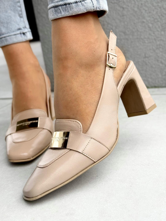 Sandałki damskie OLEKSY ze skóry naturalnej Polskiej produkcji