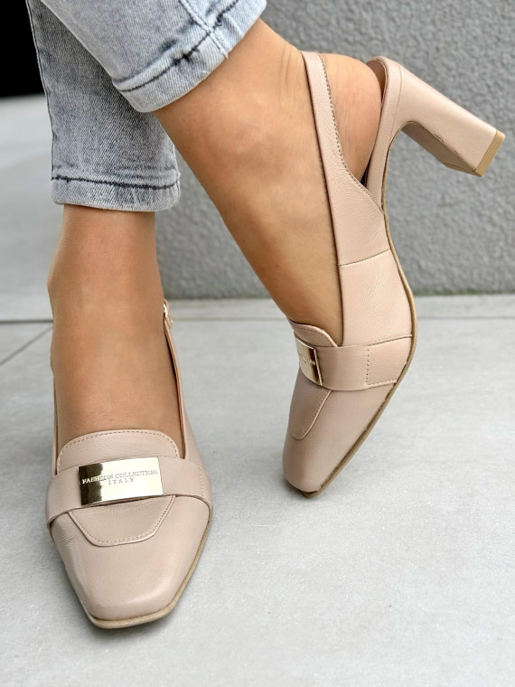 Sandałki damskie OLEKSY ze skóry naturalnej Polskiej produkcji