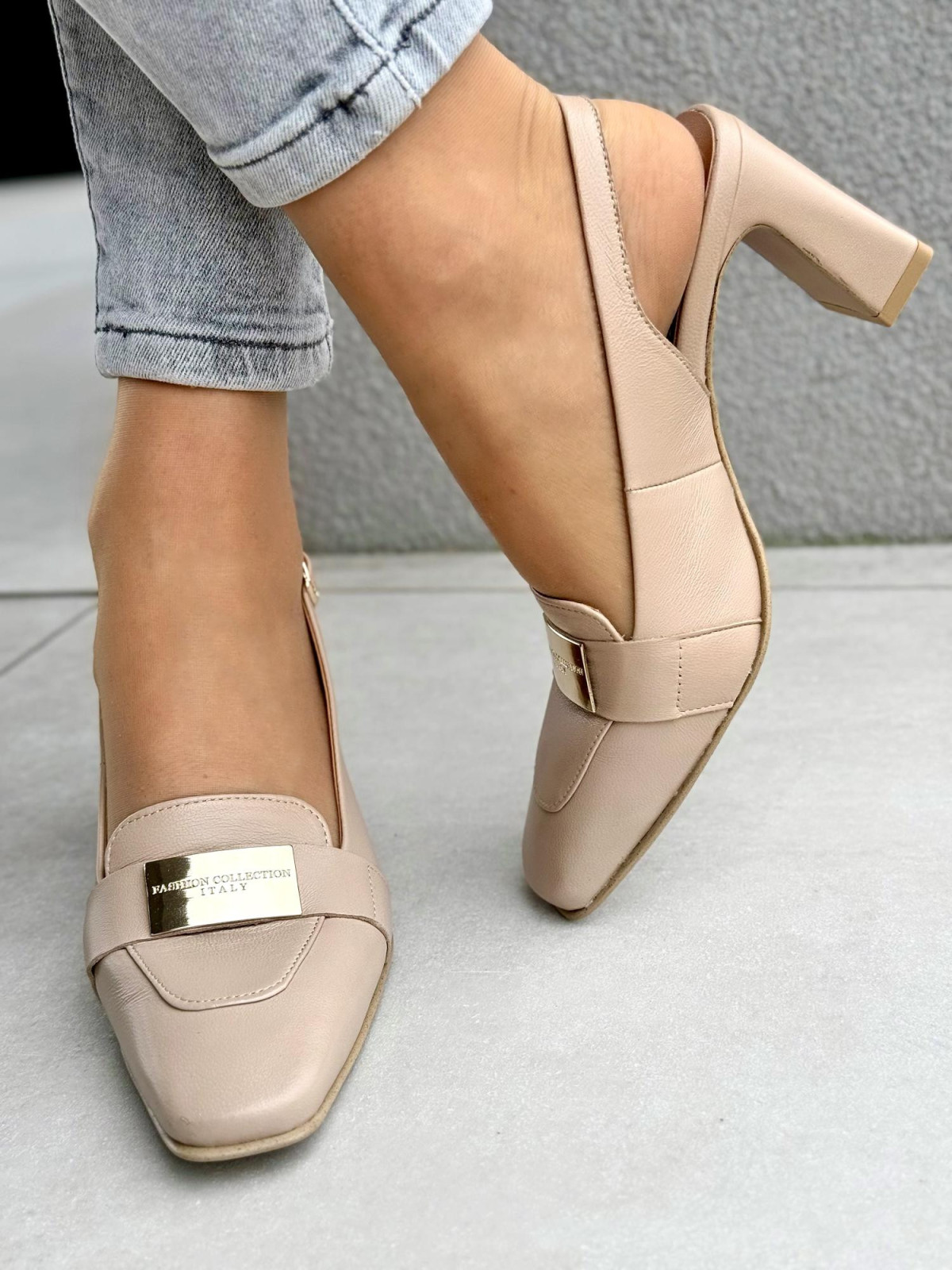 Sandałki damskie OLEKSY ze skóry naturalnej Polskiej produkcji