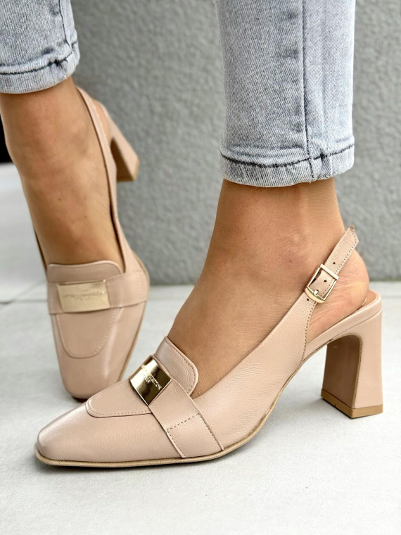 Sandałki damskie OLEKSY ze skóry naturalnej Polskiej produkcji