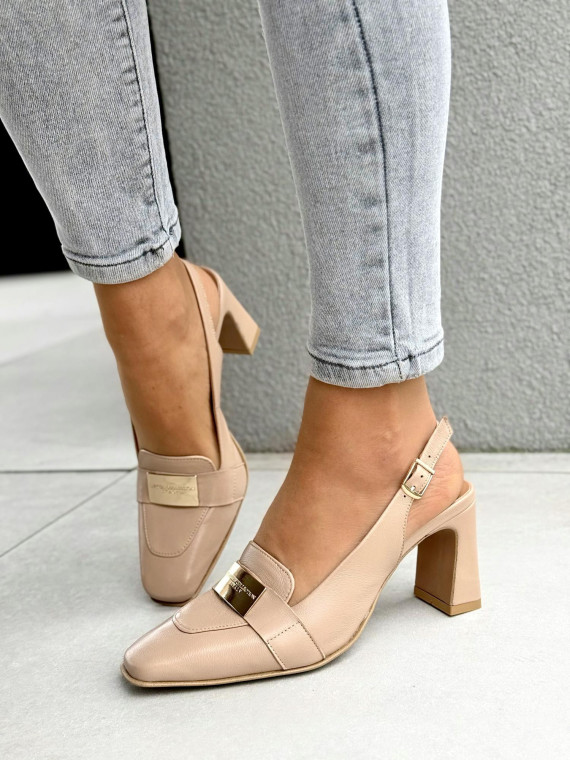 Sandałki damskie OLEKSY ze skóry naturalnej Polskiej produkcji