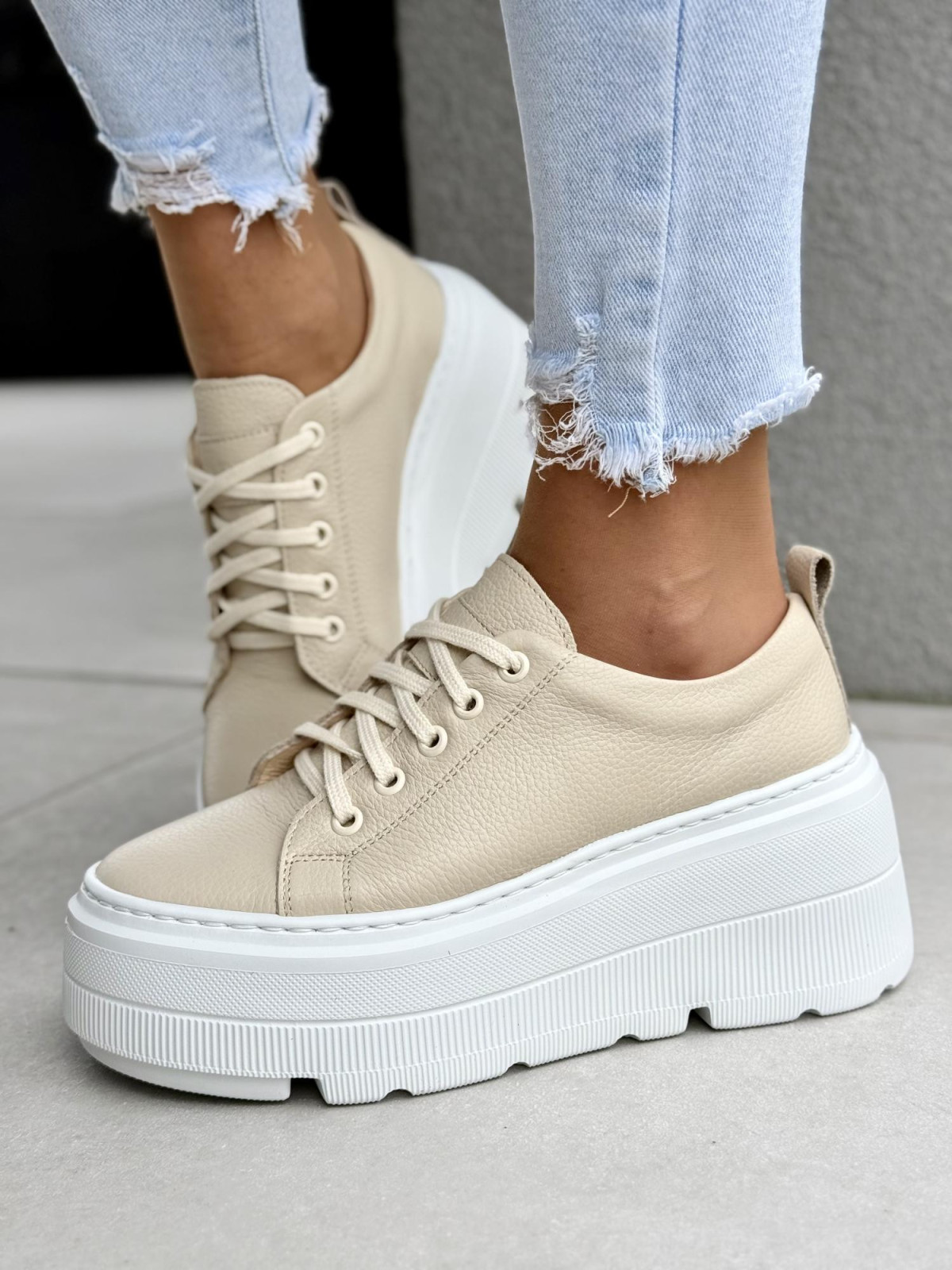 Sneakersy ze skóry naturalnej OLEKSY Polskiej produkcji