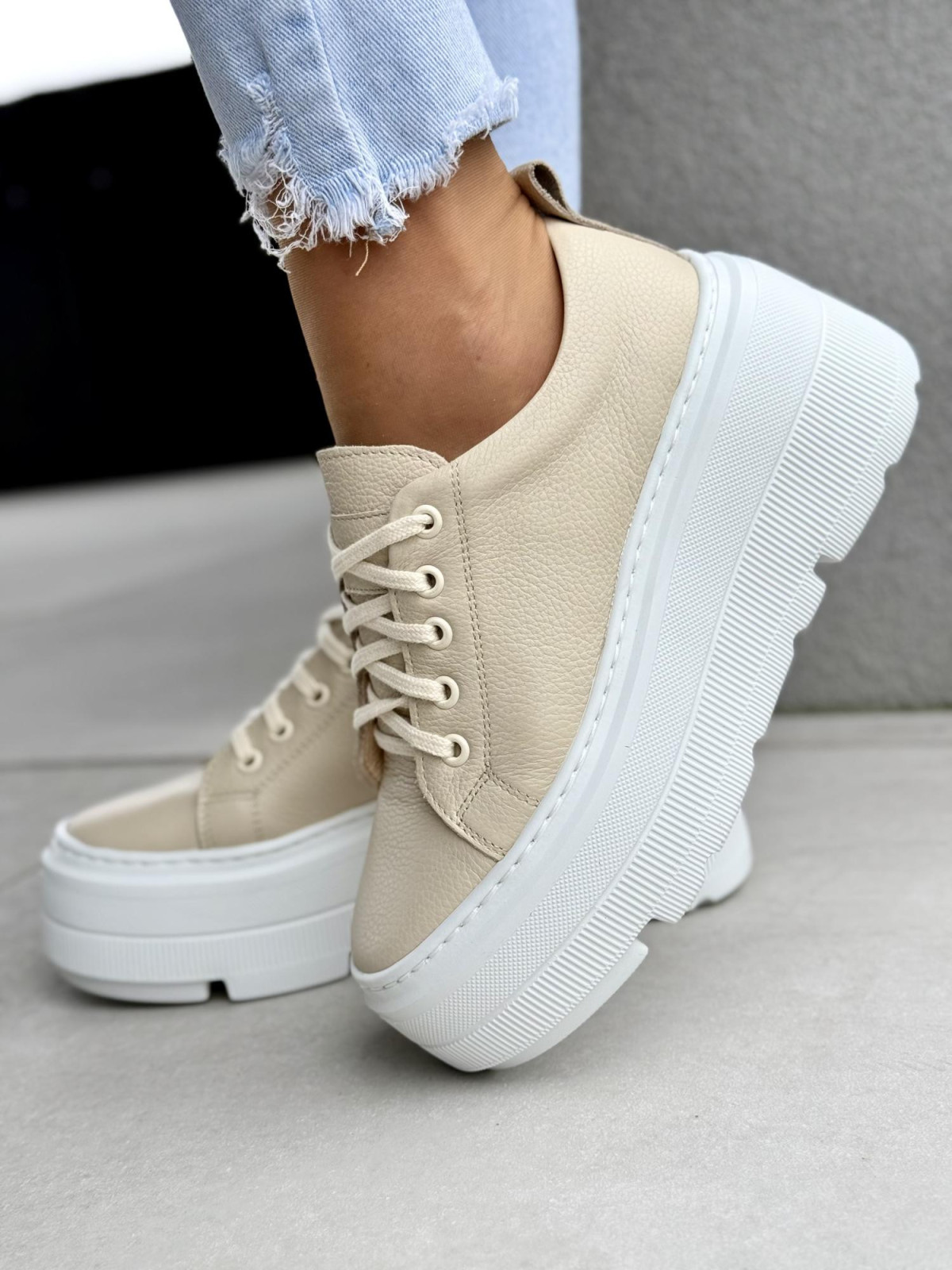 Sneakersy ze skóry naturalnej OLEKSY Polskiej produkcji