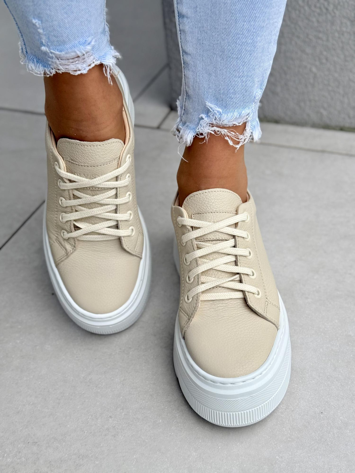 Sneakersy ze skóry naturalnej OLEKSY Polskiej produkcji