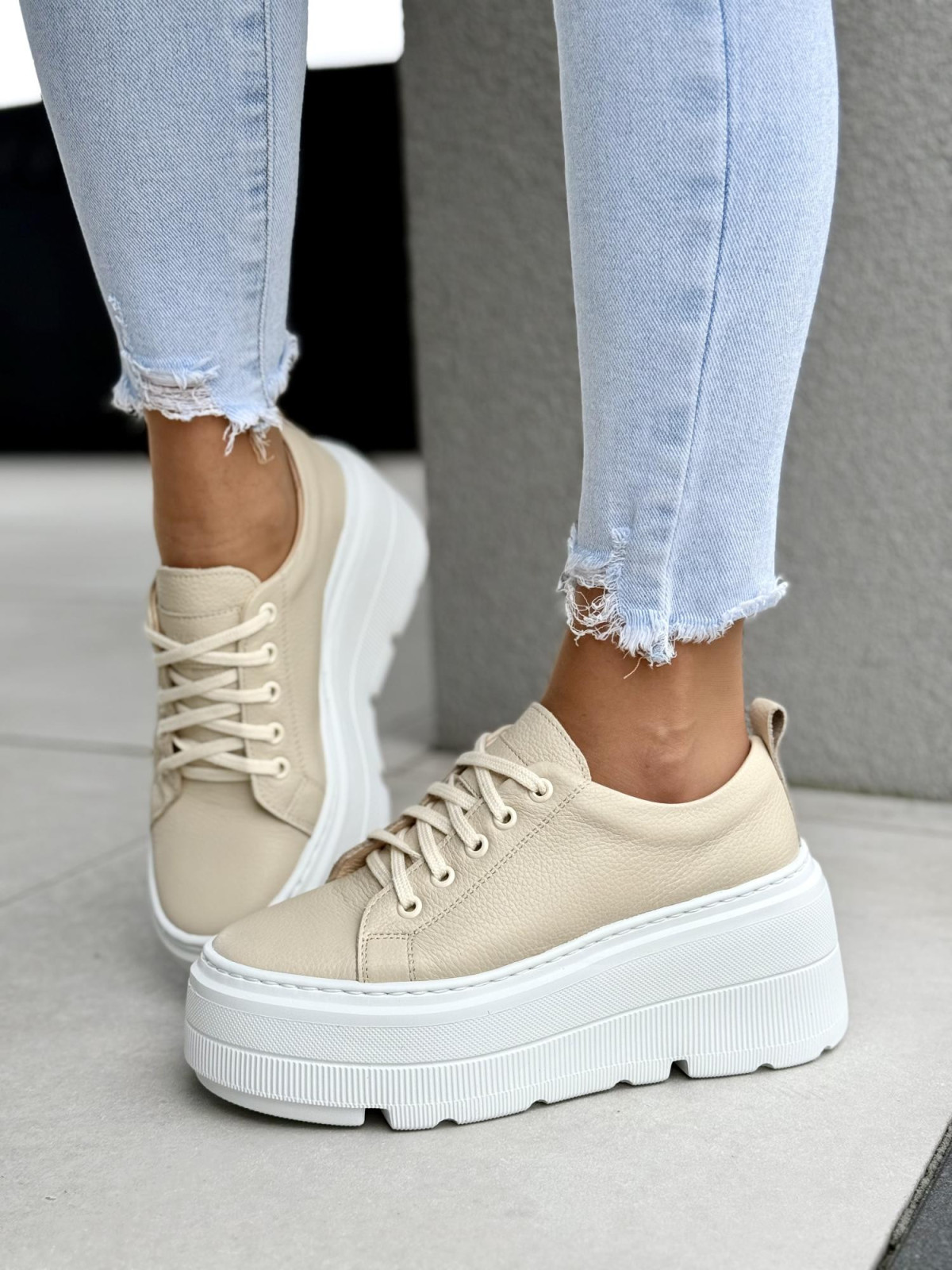 Sneakersy ze skóry naturalnej OLEKSY Polskiej produkcji