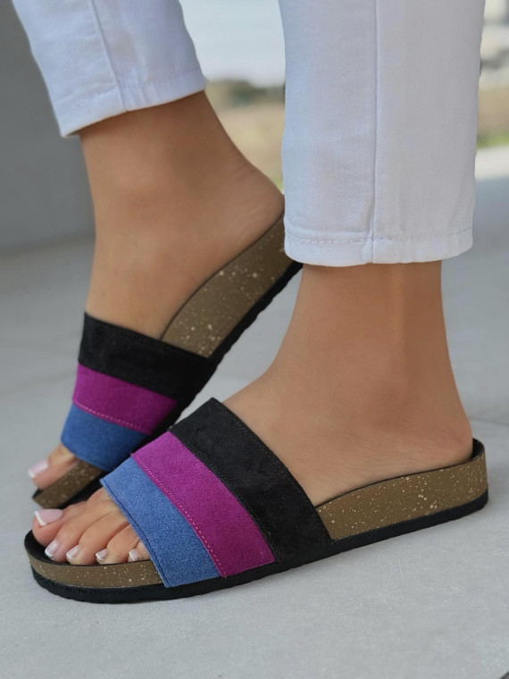 Klapki damskie OLEKSY ze skóry naturalnej Polskiej produkcji