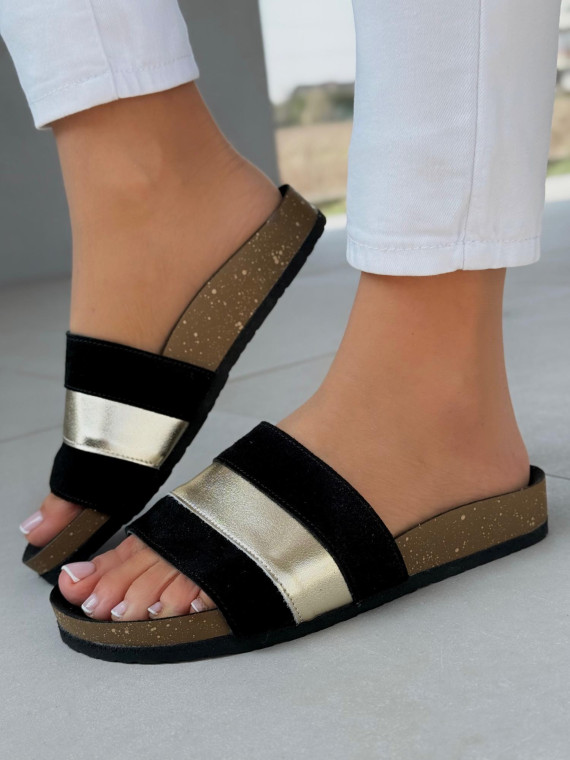 Klapki damskie OLEKSY ze skóry naturalnej Polskiej produkcji