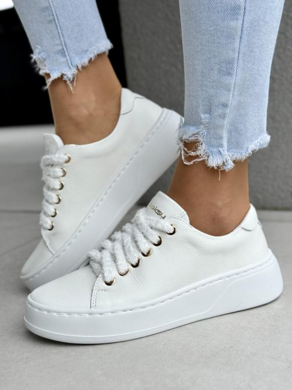 Sneakersy damskie OLEKSY ze skóry naturalnej Polskiej produkcji