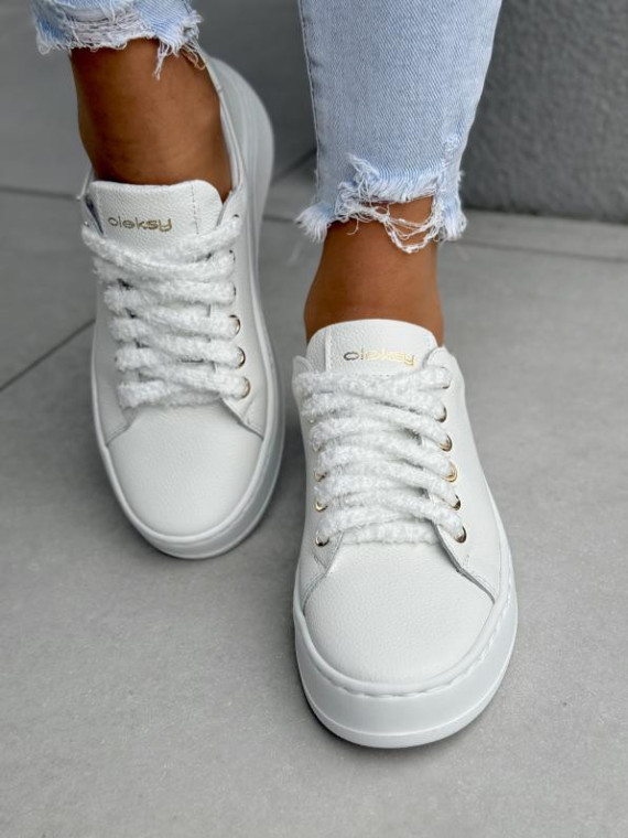 Sneakersy damskie OLEKSY ze skóry naturalnej Polskiej produkcji