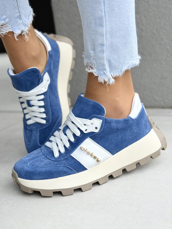 Sneakersy damskie OLEKSY ze skóry naturalnej Polskiej produkcji