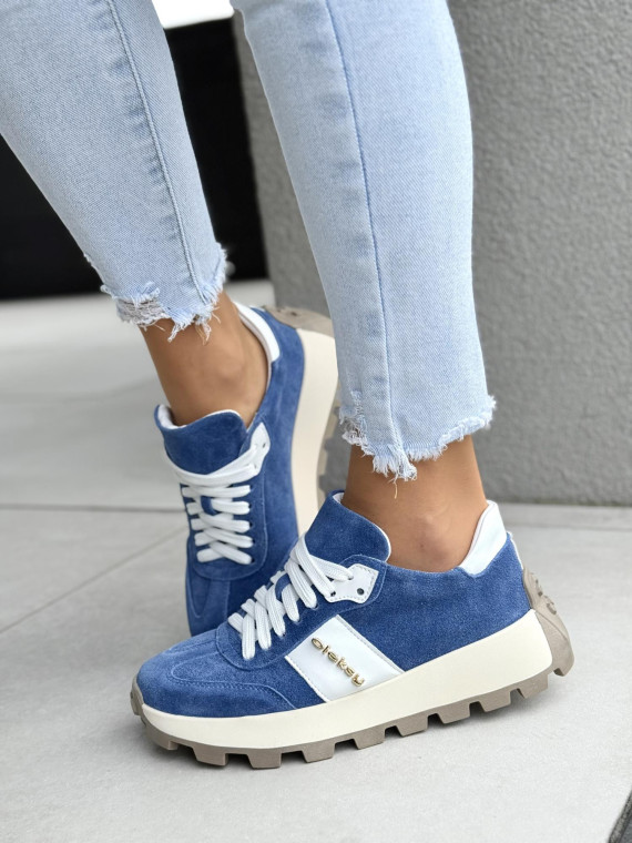 Sneakersy damskie OLEKSY ze skóry naturalnej Polskiej produkcji