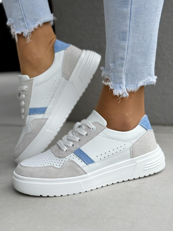 Sneakersy damskie ze skóry naturalnej