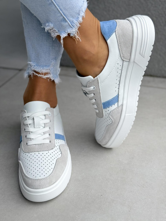 Sneakersy damskie ze skóry naturalnej