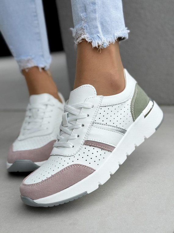 Sneakersy damskie ze skóry naturalnej