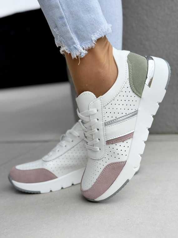 Sneakersy damskie ze skóry naturalnej