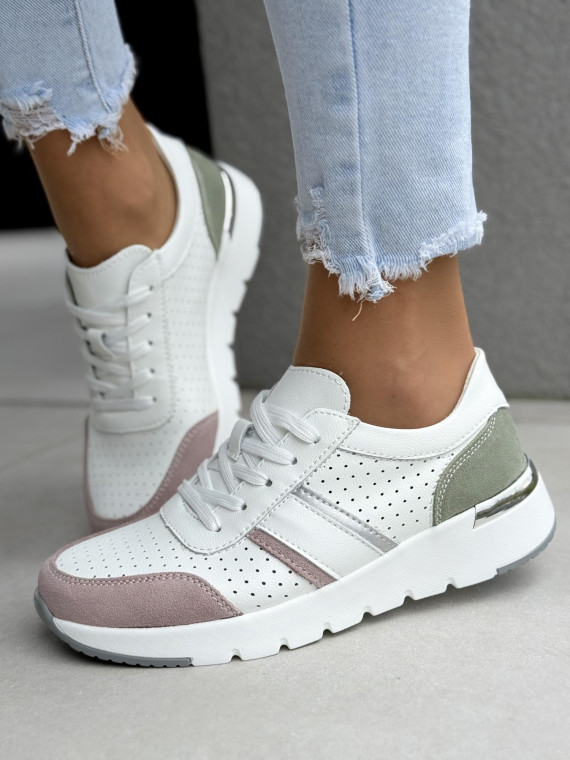 Sneakersy damskie ze skóry naturalnej