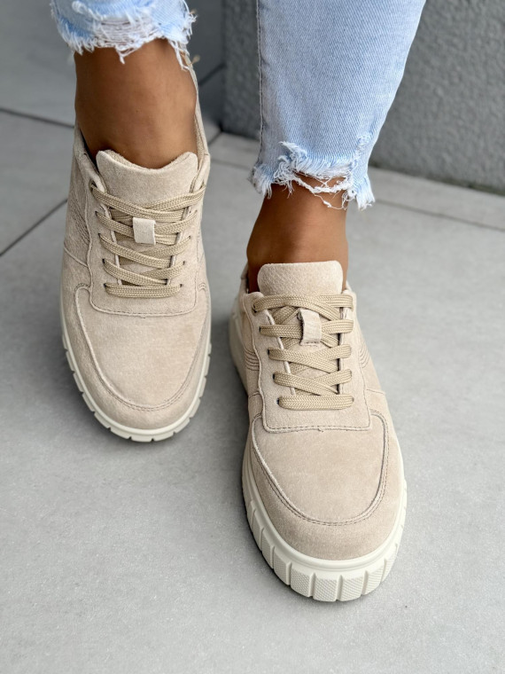 Sneakersy damskie ze skóry naturalnej