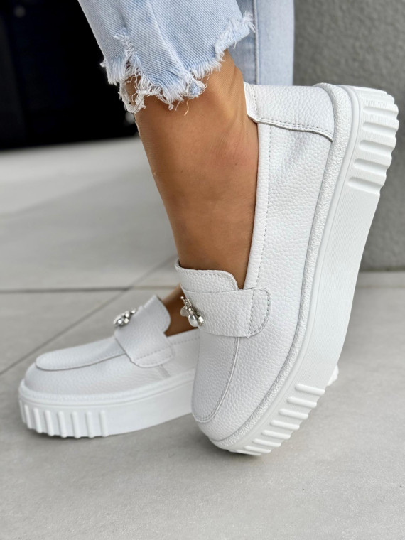 Mokasyny damskie ze skóry naturalnej