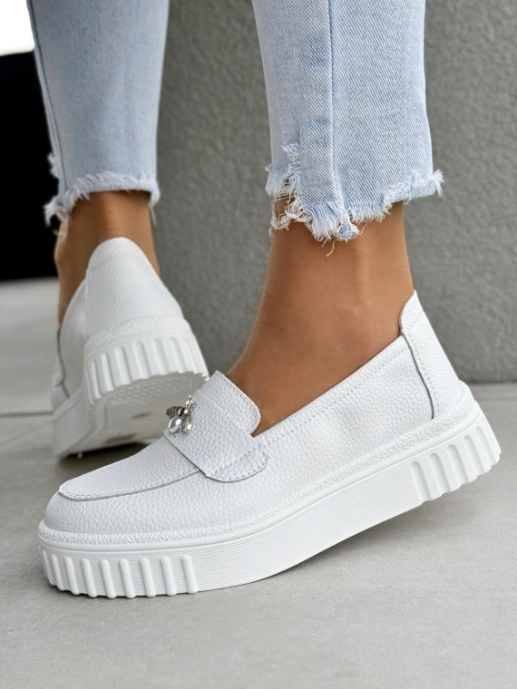 Mokasyny damskie ze skóry naturalnej