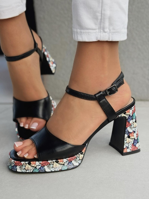 Sandałki damskie ze skóry naturalnej