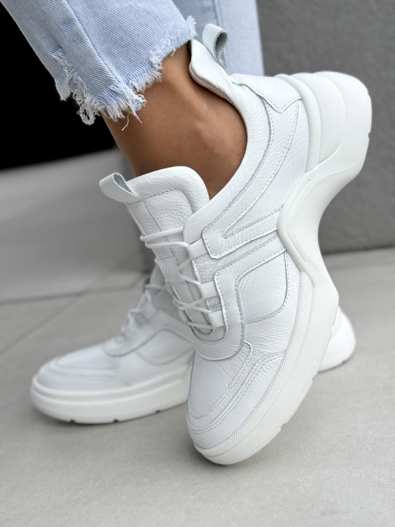 Sneakersy damskie OLEKSY ze skóry naturalnej Polskiej produkcji