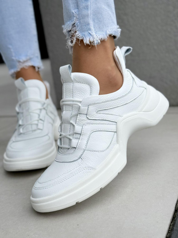 Sneakersy damskie OLEKSY ze skóry naturalnej Polskiej produkcji