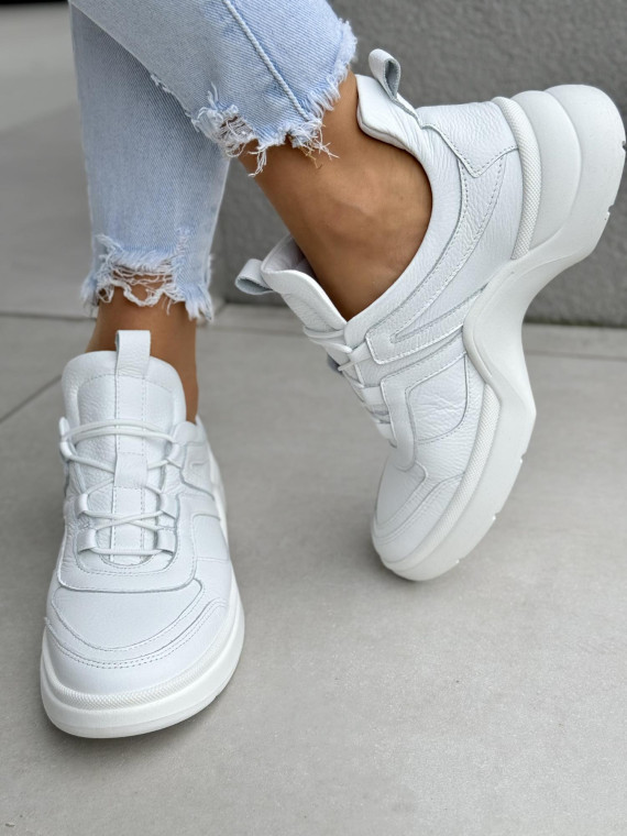 Sneakersy damskie OLEKSY ze skóry naturalnej Polskiej produkcji