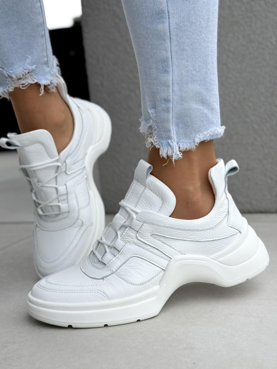 Sneakersy damskie OLEKSY ze skóry naturalnej Polskiej produkcji