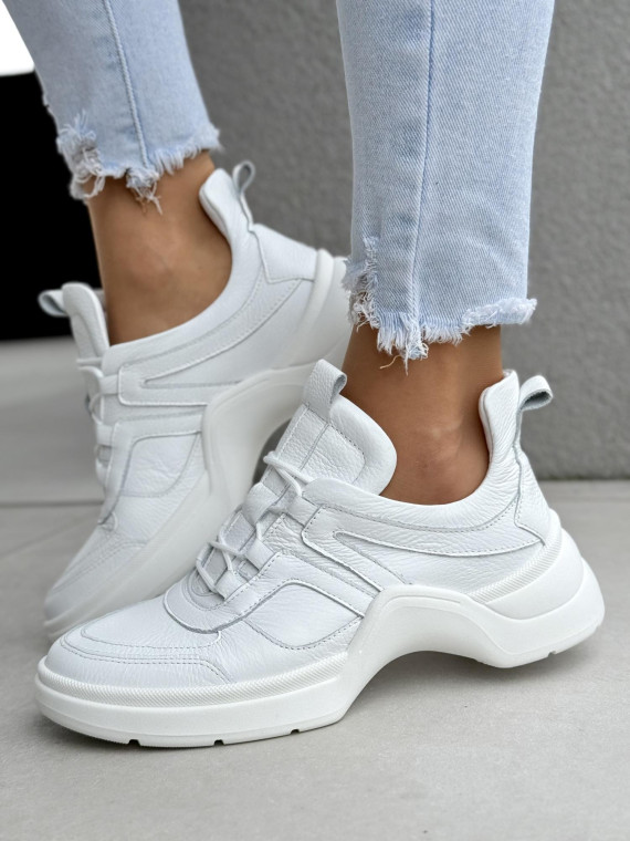 Sneakersy damskie OLEKSY ze skóry naturalnej Polskiej produkcji