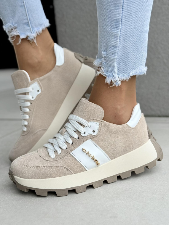 Sneakersy ze skóry naturalnej OLEKSY Polskiej produkcji