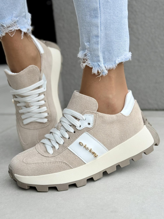 Sneakersy ze skóry naturalnej OLEKSY Polskiej produkcji