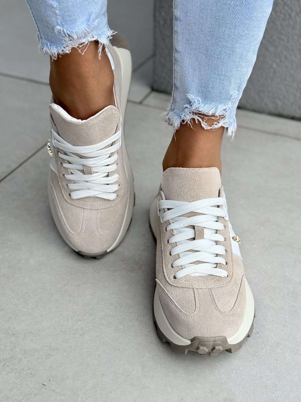 Sneakersy ze skóry naturalnej OLEKSY Polskiej produkcji