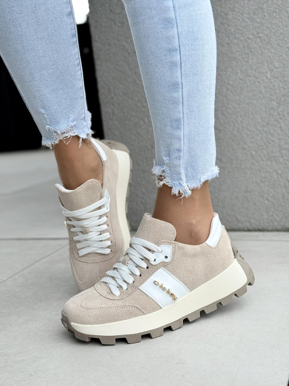 Sneakersy ze skóry naturalnej OLEKSY Polskiej produkcji