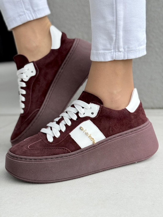 Sneakersy damskie OLEKSY ze skóry naturalnej Polskiej produkcji